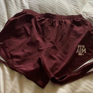 Texas A&M Nike Dri-Fit running shorts